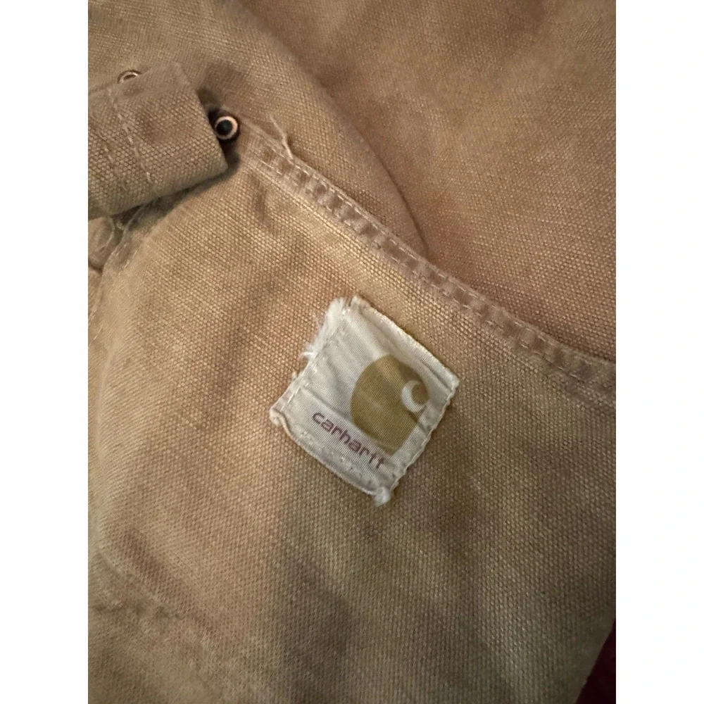VINTAGE Carhartt Adult‎ Tan Overalls 60s Duck Double Knee Mens Union 40 X 30